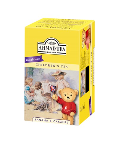 Ahmad Tea Children Tea bezkofeinový černý čaj Banán karamel 20 ks