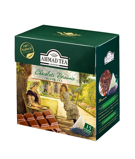 Ahmad Tea Pyramids Chocolate Brownie 15 x 1,8 g